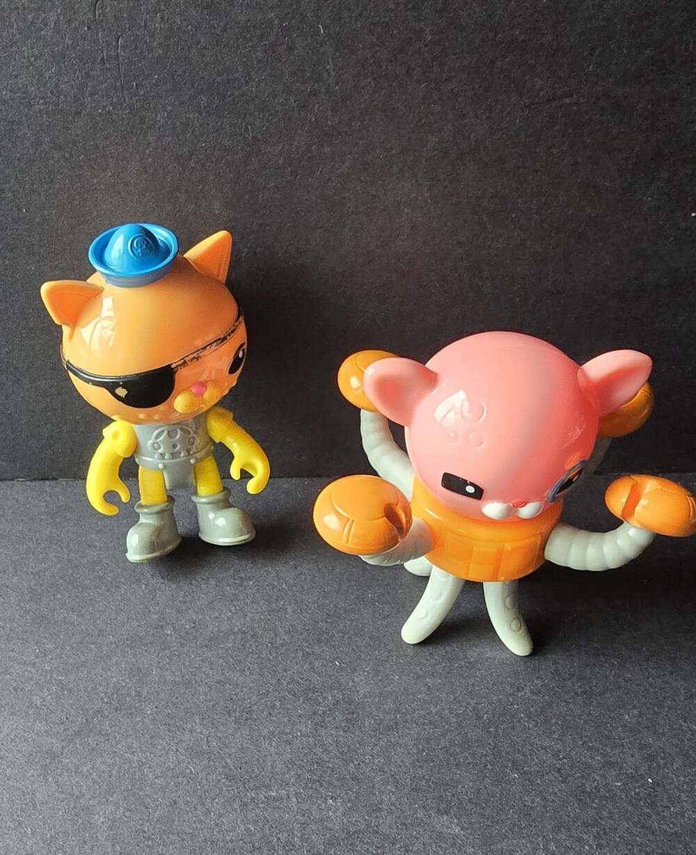 Octonauts Kwazii Mattel Action Figure Lot 2 Cat Octo Suit Plastic BDL88 DCD48